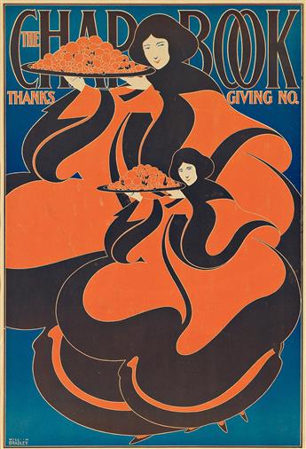 WILLIAM H. BRADLEY (1868-1962). THE CHAP BOOK / THANKSGIVING NO. 1895. 20¼x13½ inches, 52¾x34¼ cm.                                               